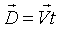 D = Vt